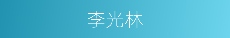 李光林的同义词