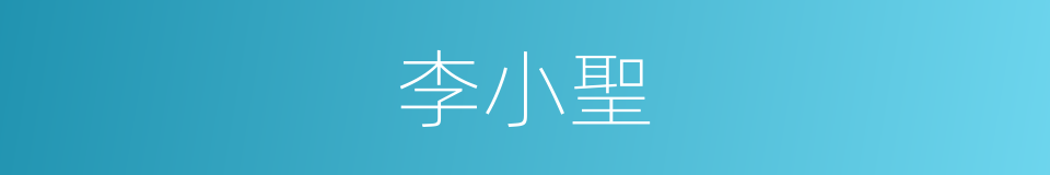 李小聖的同義詞