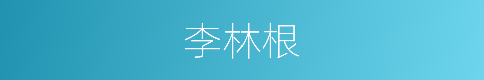 李林根的同义词