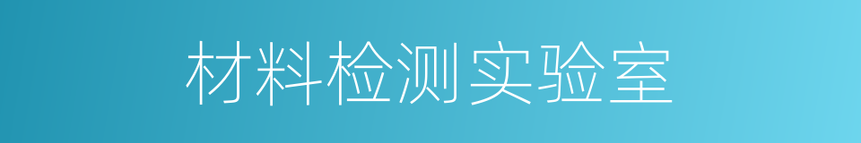 材料检测实验室的同义词