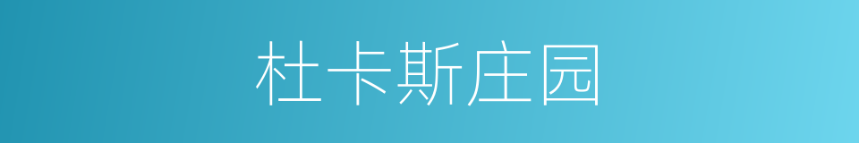 杜卡斯庄园的同义词