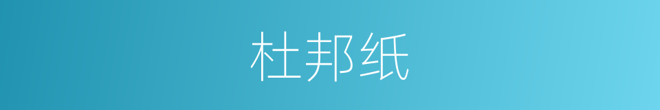 杜邦纸的同义词