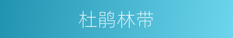 杜鹃林带的同义词