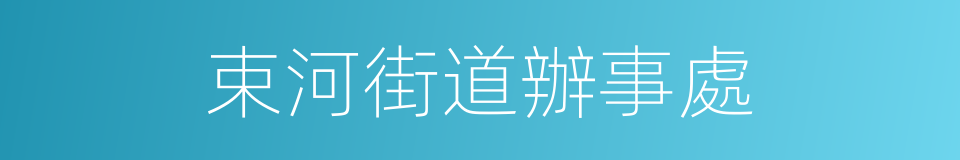 束河街道辦事處的同義詞