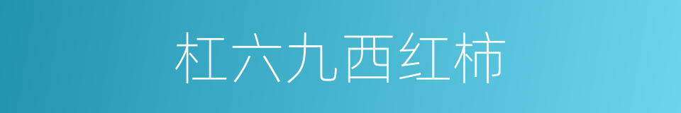 杠六九西红柿的同义词