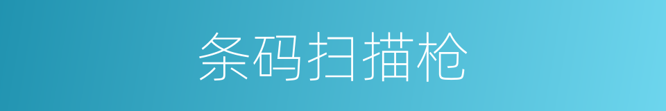 条码扫描枪的同义词