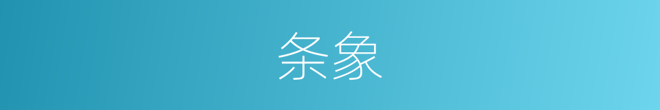 条象的同义词