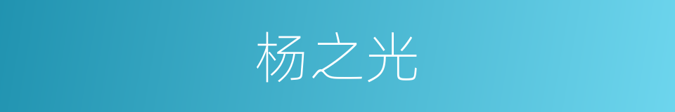 杨之光的同义词