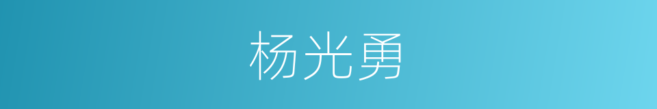 杨光勇的同义词