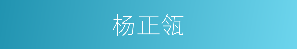 杨正瓴的同义词