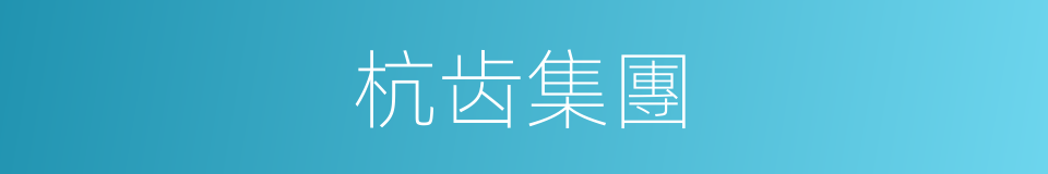 杭齿集團的同義詞
