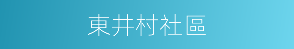 東井村社區的同義詞