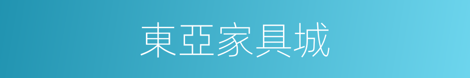 東亞家具城的同義詞