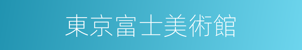東京富士美術館的同義詞