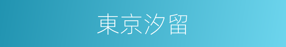 東京汐留的同義詞