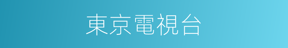 東京電視台的同義詞