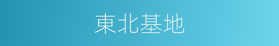 東北基地的同義詞