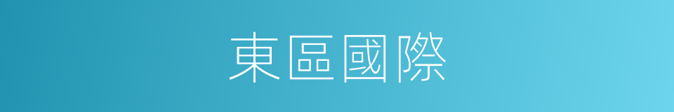 東區國際的同義詞