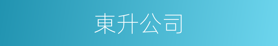 東升公司的同義詞