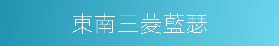 東南三菱藍瑟的同義詞