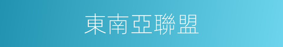 東南亞聯盟的同義詞