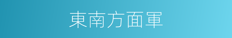東南方面軍的同義詞