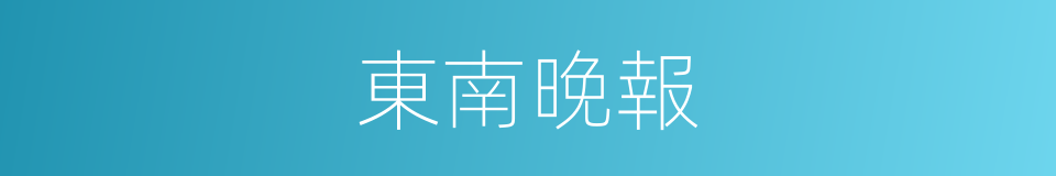 東南晚報的同義詞