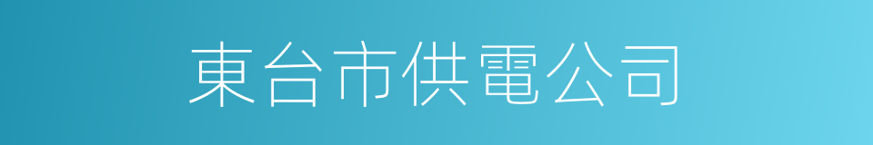 東台市供電公司的同義詞