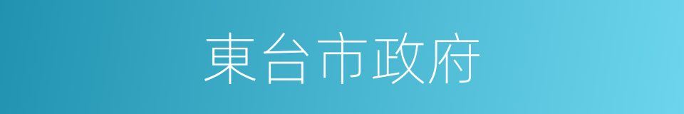 東台市政府的同義詞