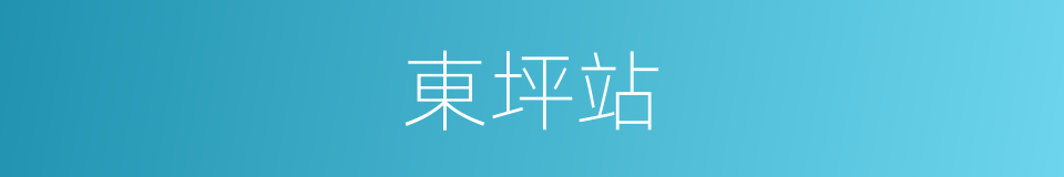 東坪站的同義詞