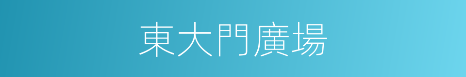 東大門廣場的同義詞