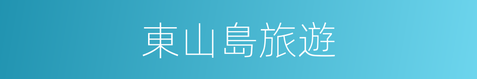 東山島旅遊的同義詞