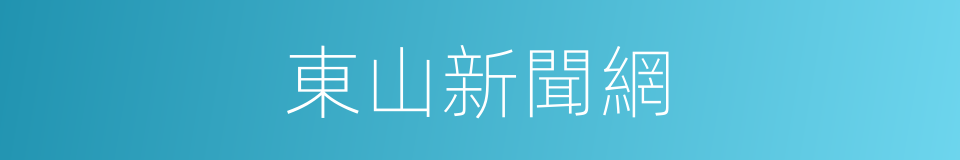 東山新聞網的同義詞