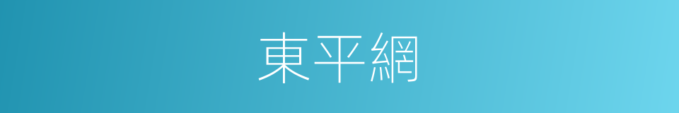 東平網的同義詞