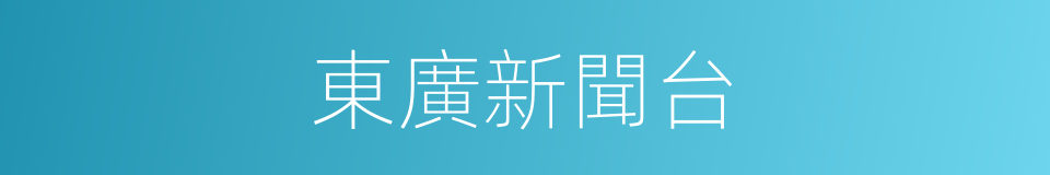 東廣新聞台的同義詞