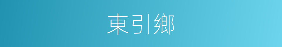 東引鄉的同義詞