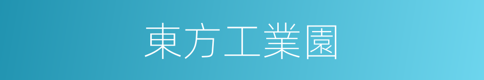 東方工業園的同義詞