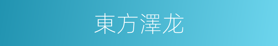 東方澤龙的同義詞