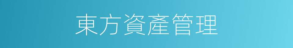 東方資產管理的同義詞
