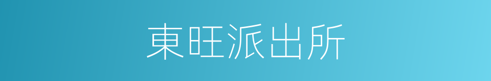 東旺派出所的同義詞