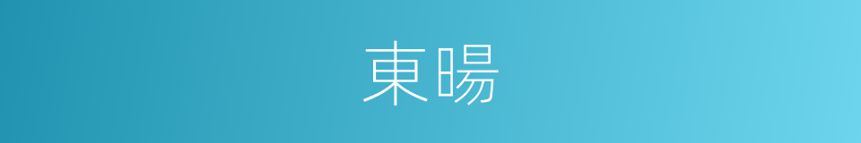 東暘的同義詞