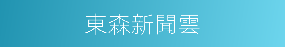 東森新聞雲的同義詞