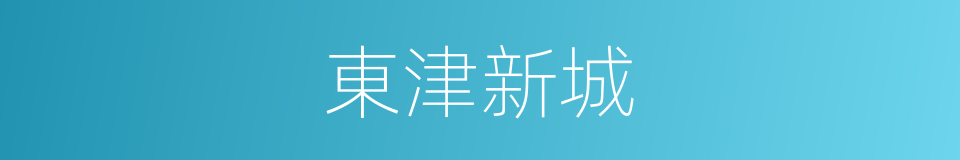 東津新城的同義詞