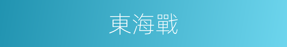 東海戰的同義詞