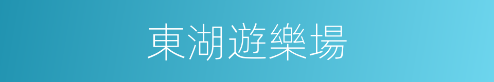 東湖遊樂場的同義詞