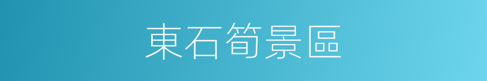東石筍景區的同義詞