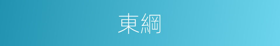 東綱的同義詞