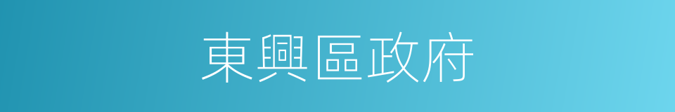 東興區政府的同義詞