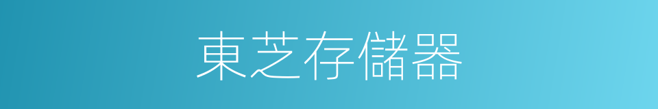 東芝存儲器的同義詞