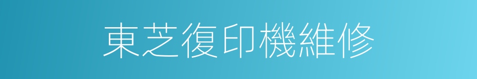 東芝復印機維修的同義詞